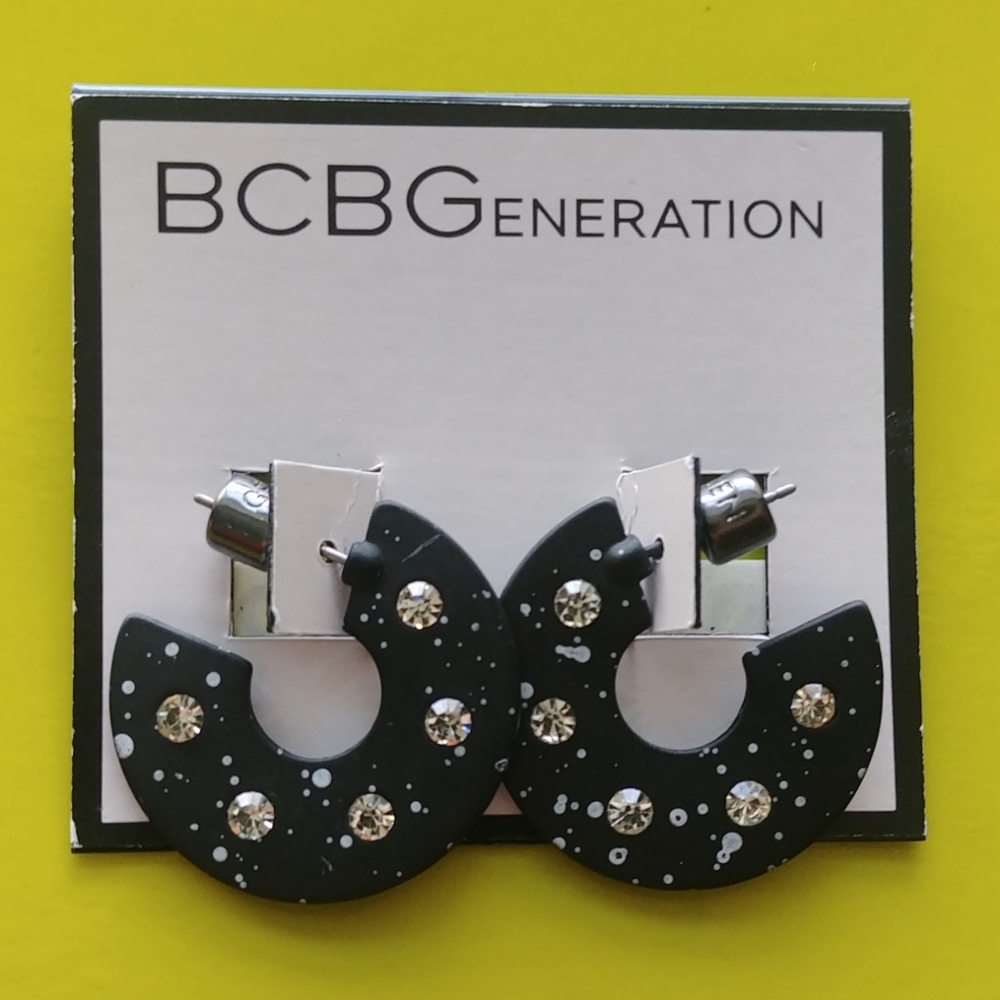 BCBGeneration black statement earrings